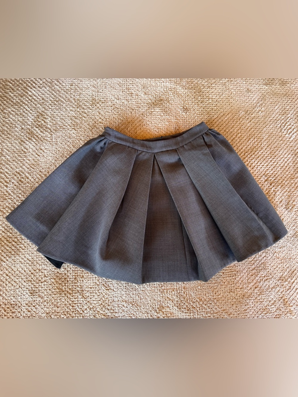 Shushu/Tong Grey Irregular Pleated Skirt & Spaghetti Strap Bralette Top - Picture 13 of 16